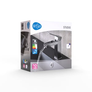 Mitigeur lavabo chrome brillant, SENSEA Studio cascade M