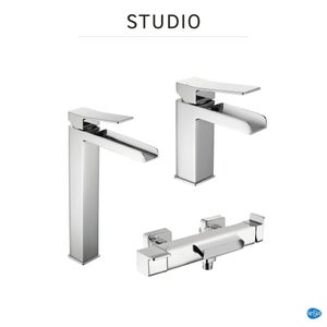 Mitigeur lavabo chrome brillant, SENSEA Studio cascade M