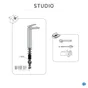 Mitigeur lavabo, SENSEA Studio cascade XL, chromé lustré
