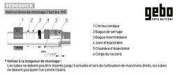 Raccord à compression,MALE 1 1/4