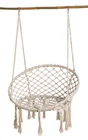 Chaise suspendue macramé, beige l.80 X L.60 X H.110