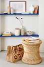Set de deux tabourets en bambou