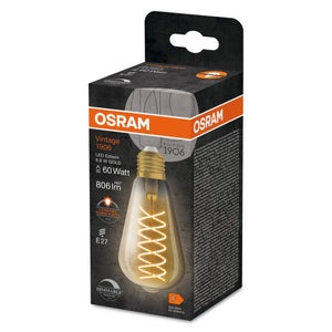 Led EDISON e27 à filament flexible ambre 60 w chaud OSRAM