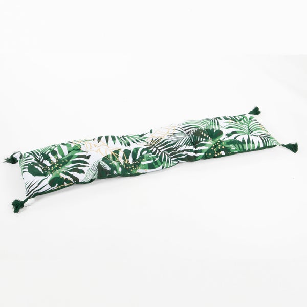 Futon de Banc coton imprime 30x120xh3cm jungle forest