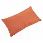 Coussin deperlant 30x50cm uni lava rouge
