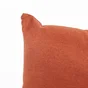 Coussin deperlant 30x50cm uni lava rouge