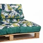 Matelas de sol 80x120cm + 2 dossiers 40x60cm polyester imprime saly