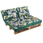 Matelas de sol 80x120cm + 2 dossiers 40x60cm polyester imprime saly