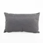 Coussin deperlant 30x50cm uni moon gris