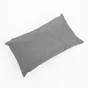 Coussin deperlant 30x50cm uni moon gris