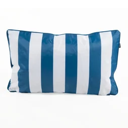 Coussin deperlant imprime 30x50cm  calypso navy