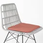 Galette de chaise deperlant 39x39cm lava rouge