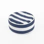 Pouf gonflable polyester imprime d.53x h.23cm navy
