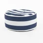 Pouf gonflable polyester imprime d.53x h.23cm navy
