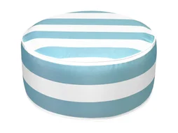 Pouf gonflable polyester imprime d.53x h.23cm sky