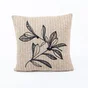 Coussin paille imprime 42x42cm sylvia