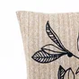 Coussin paille imprime 42x42cm sylvia