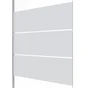 Paroi de douche à l'italienne verre sérigraphié, l.80 cm, Ep. 6 mm chromé Easy