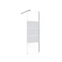 Paroi de douche à l'italienne verre sérigraphié, l.70 cm, Ep. 6 mm chromé Easy