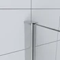 Paroi de douche à l'italienne verre transparent, l.80 cm, Ep.6 mm chromé Easy