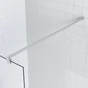 Paroi de douche à l'italienne verre transparent, l.80 cm, Ep.6 mm chromé Easy