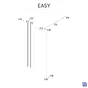 Paroi de douche à l'italienne verre transparent, l.90 cm, Ep. 6 mm chromé Easy