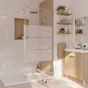 Paroi de douche à l'italienne verre sérigraphié, l.90 cm, Ep. 6 mm chromé Easy 
