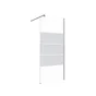 Paroi de douche à l'italienne verre sérigraphié, l.90 cm, Ep. 6 mm chromé Easy 