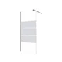 Paroi de douche à l'italienne verre sérigraphié, l.90 cm, Ep. 6 mm chromé Easy