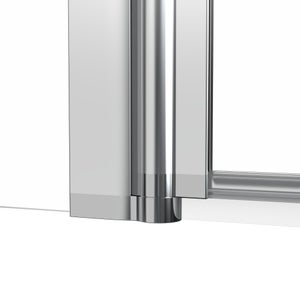 Déflecteur pour paroi de douche verre transparent, l.30 cm, Ep. 6 mm chromé Easy