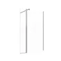 Déflecteur pour paroi de douche verre transparent, l.30 cm, Ep. 6 mm chromé Easy