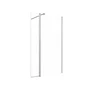 Déflecteur pour paroi de douche verre transparent, l.30 cm, Ep. 6 mm chromé Easy