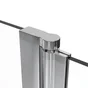 Déflecteur pour paroi de douche verre transparent, l.30 cm, Ep. 6 mm chromé Easy