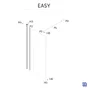 Paroi de douche italienne EASY ep 6mm largeur 117-118.5cm h195cm vt/ch