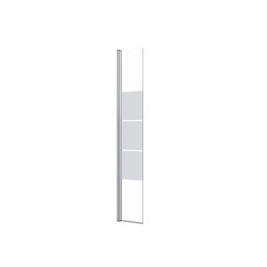Déflecteur pour paroi de douche verre sérigraphié, l.30 cm, Ep. 6 mm chromé Easy