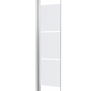 Déflecteur pour paroi de douche verre sérigraphié, l.30 cm, Ep. 6 mm chromé Easy