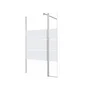 Déflecteur pour paroi de douche verre sérigraphié, l.30 cm, Ep. 6 mm chromé Easy