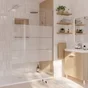 Paroi de douche italienne EASY ep 6mm largeur 117-118.5cm h195cm vs/ch