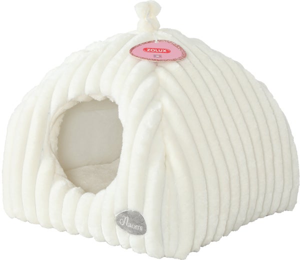 Igloo chat/petit chien ouat Naomi beige 41x41x40cm