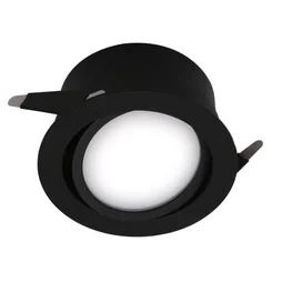 Kit 1 spot à encastrer SDB Lindi led, IP65, noir, orientable, 2700K-4000K blanc chaud/neutre INSPIRE