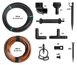 Kit goutte à goutte gravitaire pour 50m2 JARDIBRIC