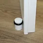 Lot de 4 butées de porte à visser CHRISLIGNE Bu271lx4/51e aluminium blanc Diam.2.8 x H.4 cm