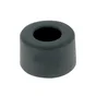 Butée de porte à visser CHRISLIGNE Bu170/25/10w poli noir Diam.4 x H.2.5 cm