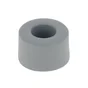Butée de porte à visser CHRISLIGNE Bu170/25/12w poli gris Diam.4 x H.2.5 cm
