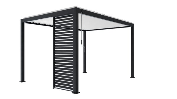Persienne en aluminium coloris gris anthracite 93 cm pour pergola Prima 4x3