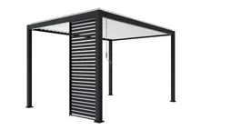 Persienne en aluminium coloris gris anthracite 93 cm pour pergola Prima 4x3