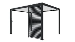 Persienne en aluminium coloris gris anthracite 123 cm pour pergola Prima 4x3