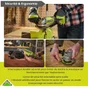 Perceuse sans fil et meuleuse sans fil RYOBI Rck182-242s, 18 V 4 Ah, 2 batteries