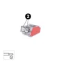 Lot de 5 bornes automatiques, 2.5mm² pour rigide LEXMAN 2 FILS