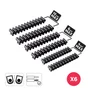 Lot de 6 barrettes de dominos électriques, pour rigide et souple LEXMAN